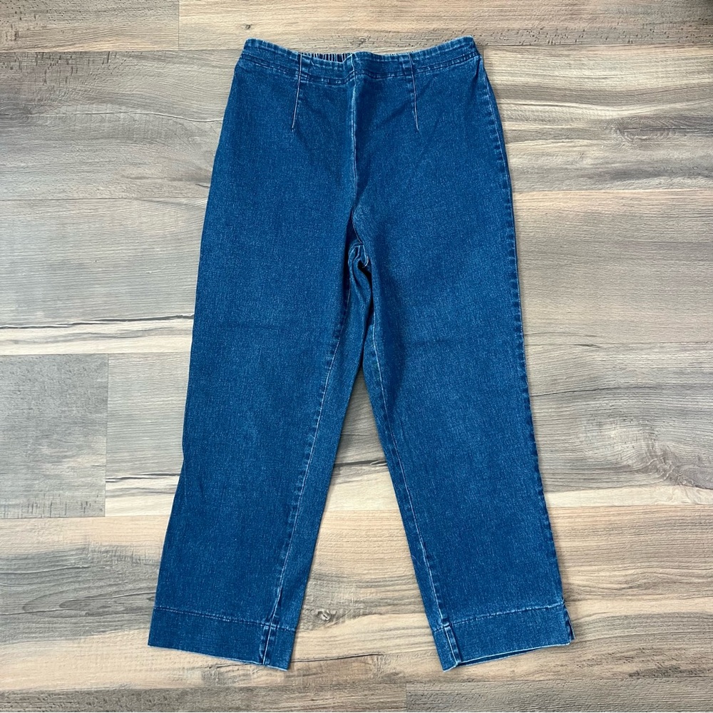 Vintage Cherokee Women's High Waist Flat Front Cropped Jeans Size Small - 6